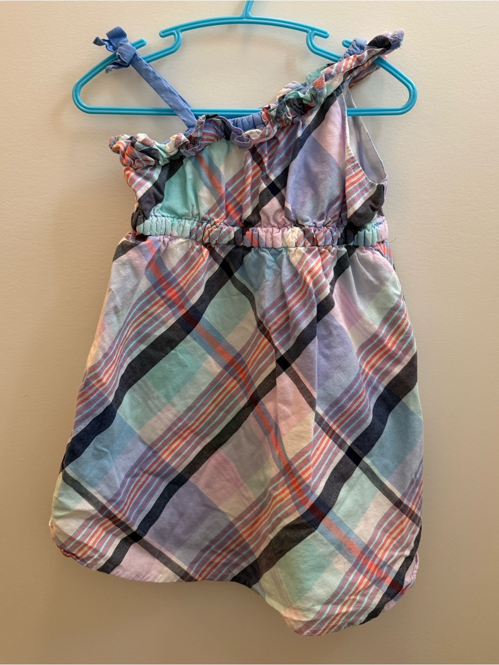 Girls 18-24 months Gymboree Plaid Ruffle Off-Shoulder Dress